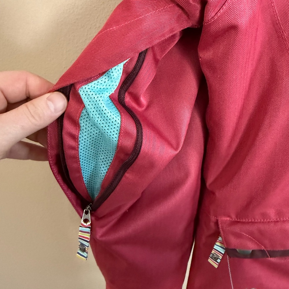 Scott Women's Raspberry Pink Hooded Shell Jacket Size US S - Picture 3 of 6
